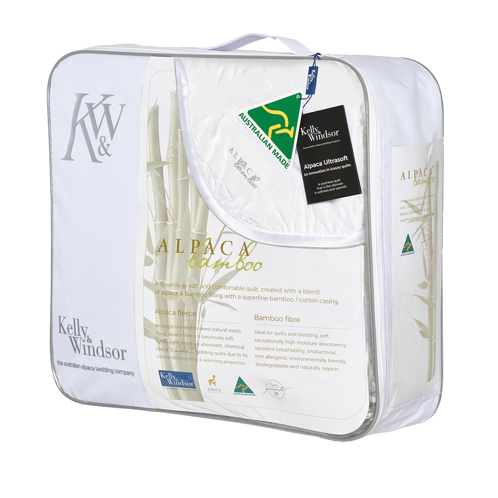 Kelly and Windsor Blend Bamboo Alpaca Quilt