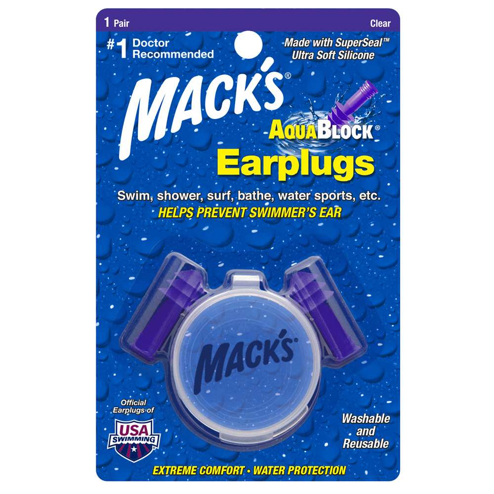 Mack's Aquablock Silicone Earplugs