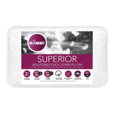 Bambi Adjustable 2 in 1 Down and Feather Pillow Pack Base Image