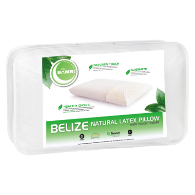 Bambi Belize Standard Profile Natural Latex Pillow Packaging