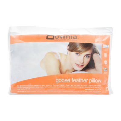 Downia Goose Feather Pillow Side