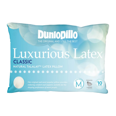 Dunlopillo Luxurious Classic Latex Pillow Medium Profile and Medium Feel