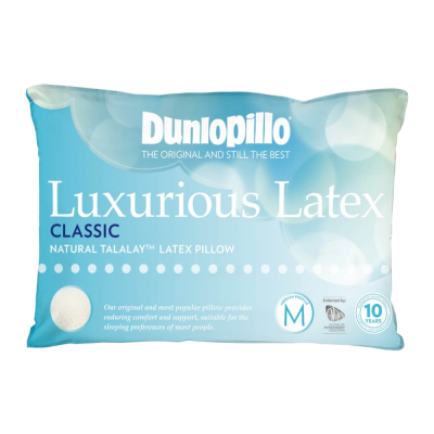 Dunlopillo Luxurious Classic Latex Pillow Medium Profile and Medium Feel