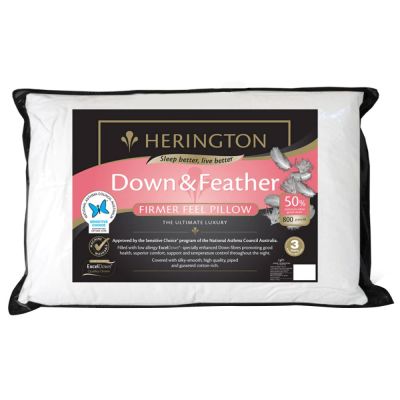 Herington Luxury 50% White Goose Down and Feather Pillow