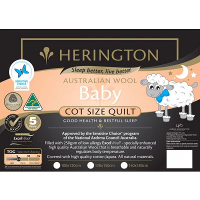 Herington Wool Baby Cot Quilt