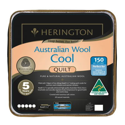 Herington Australian Cool Wool Summer Quilt