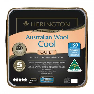 Herington Australian Cool Wool Summer Quilt