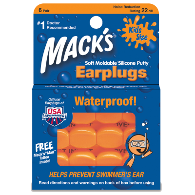 Mack's Moldable Kids Size Silicone Ear Plugs Main Image N