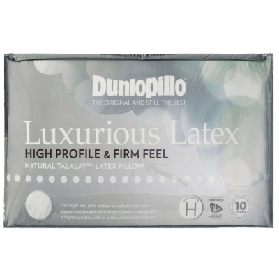 Dunlopillo Luxurious Latex Pillow High Profile and Firm Feel
