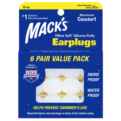 Mack's Moldable Pillow Soft Silicone EarPlugs