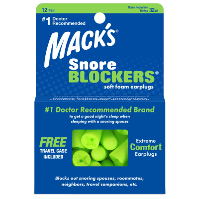 Mack's Snore Blockers Soft Foam Earplugs