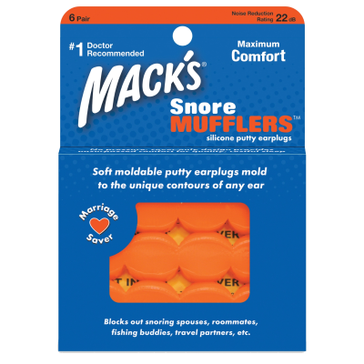 Mack's Moldable Snore Mufflers Silicone Ear Plugs