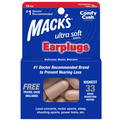 Mack's Safe Sound Ultra Soft Foam Ear Plugs 10 Pairs N
