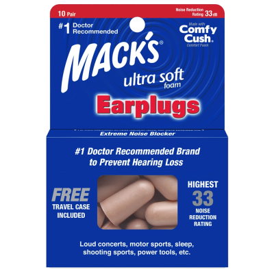 Mack's Safe Sound Ultra Soft Foam Ear Plugs 10 Pairs N