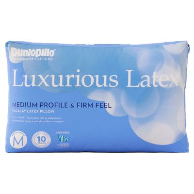 Dunlopillo Luxurious Latex Pillow Medium Profile and Firm Feel