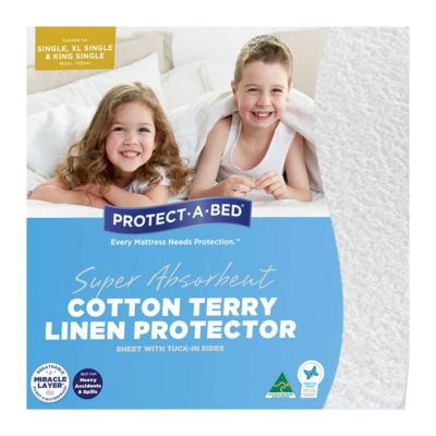 Protect A Bed Cotton Terry Linen Sheet Protector