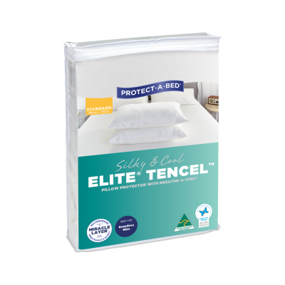 Protect-A-Bed Tencel Elite with Side Protection Fitted Waterproof Pillow Protector Thumbnail