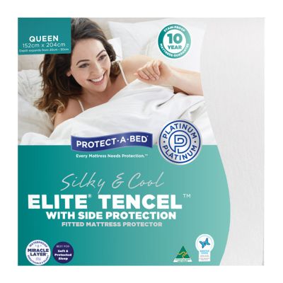 Protect-A-Bed Tencel Elite with Side Protection Fitted Waterproof Mattress Protector Packaging