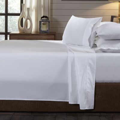 100% Organic 4 Piece Cotton Sheet Set New White