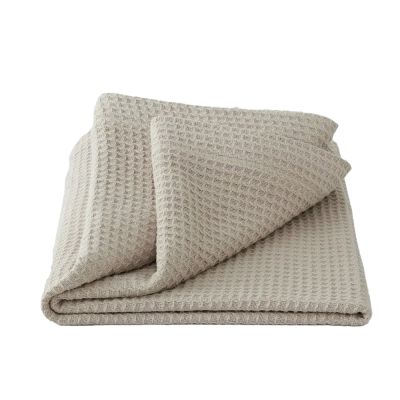 Sheridan Cotton Waffle Blanket on bed