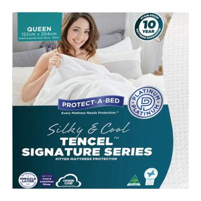 Protect-A-Bed Tencel Signature Jaquard Fitted Waterproof Mattress Protector