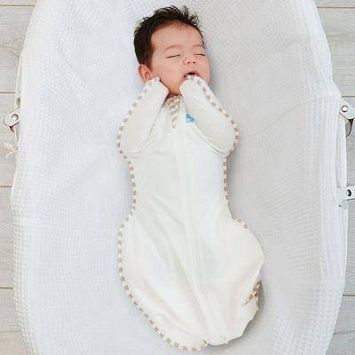 Cream Love to Swaddle Up Organic Baby Swaddle 1 Tog Base Image