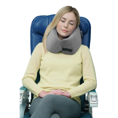 Travelrest Nest Ultimate Neck Memory Foam Travel Pillow Trying It Grey