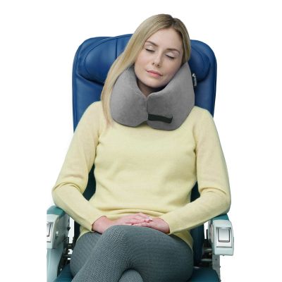 Travelrest Nest Ultimate Neck Memory Foam Travel Pillow Trying It Grey