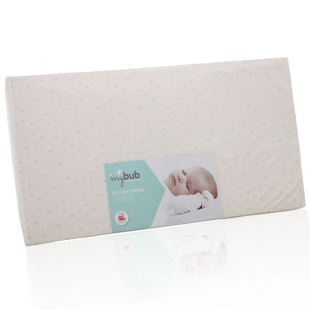 Baby Cot Sids Approved Cot Mattress Dunlop Foam MyBub Baby Cot