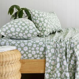 Bambury Daisy Cotton Flannelette Sheet Set