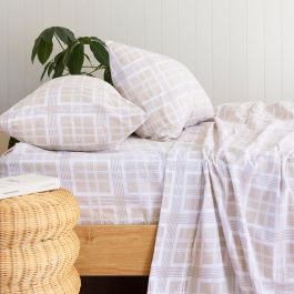 Bambury Enid Cotton Flannelette Sheet Set