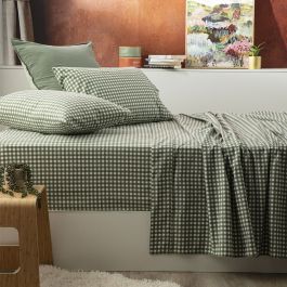 Park Avenue Gingham Egyptian Cotton Flannelette Sheet Set