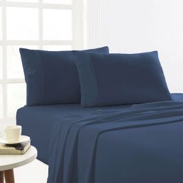 Park Avenue Egyptian Cotton Flannelette Plain Dyed Sheet Set