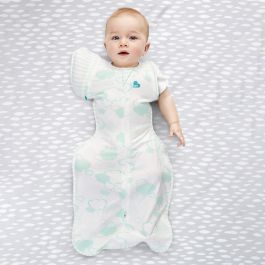 Plum Blue Giraffe Swaddle Suit 0.5 Tog
