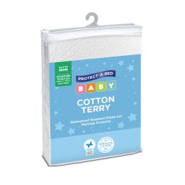 Protect A Bed Cotton Terry Fitted Cot Mattress Protector