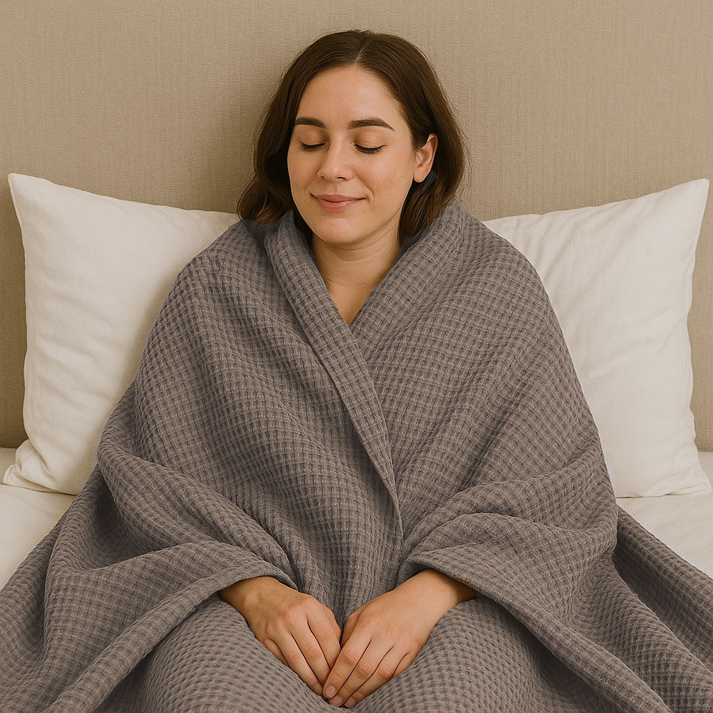 Jason Cotton Waffle Blanket