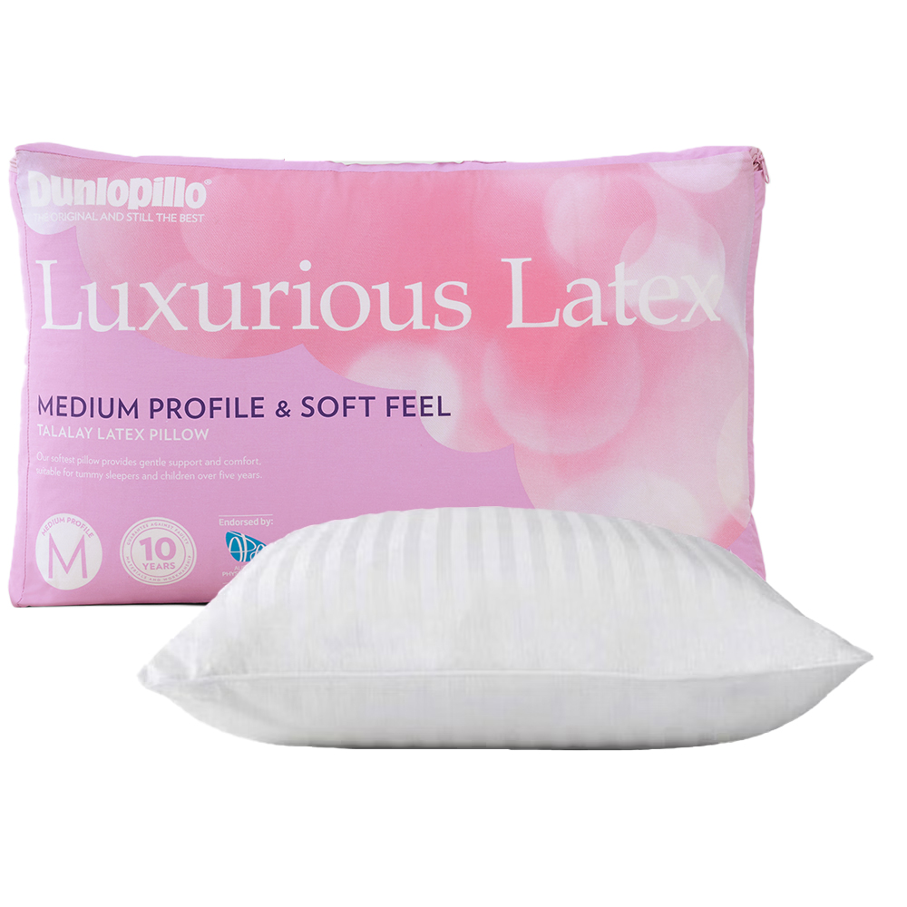 Dunlopillo Luxurious Latex Pillow Medium Profile and Soft Feel