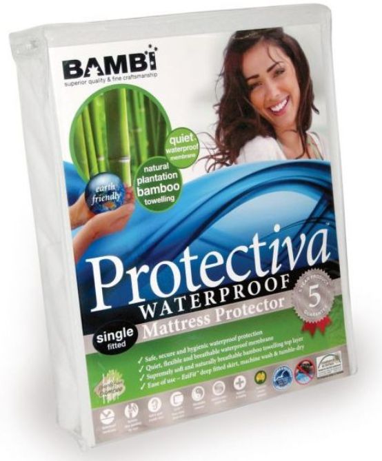 Bambi Protectiva Waterproof Bamboo Towelling Mattress Protector