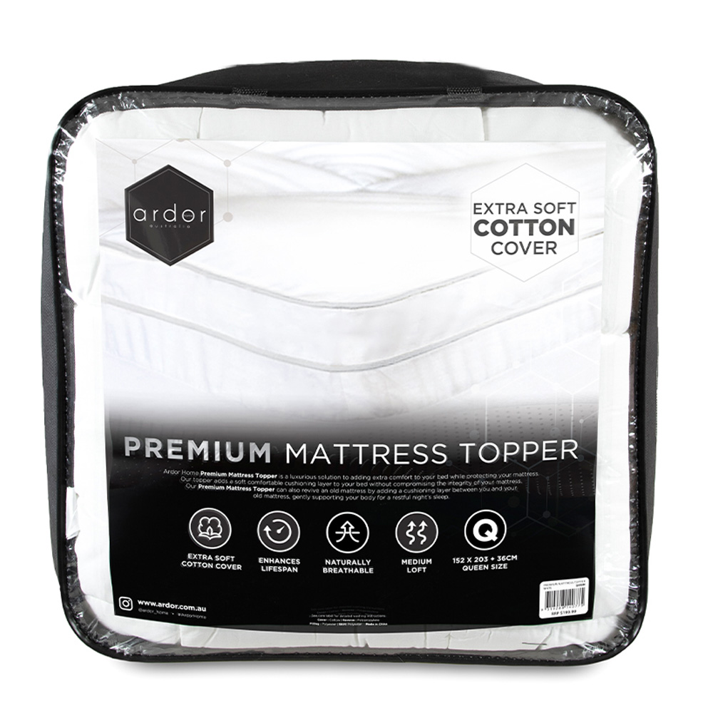 Ardor 1500gsm Ball Fibre Mattress Topper