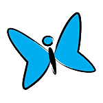 Sensitive Choice Blue Butterfly seal