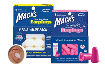 Macks Earplugs silicone and foam