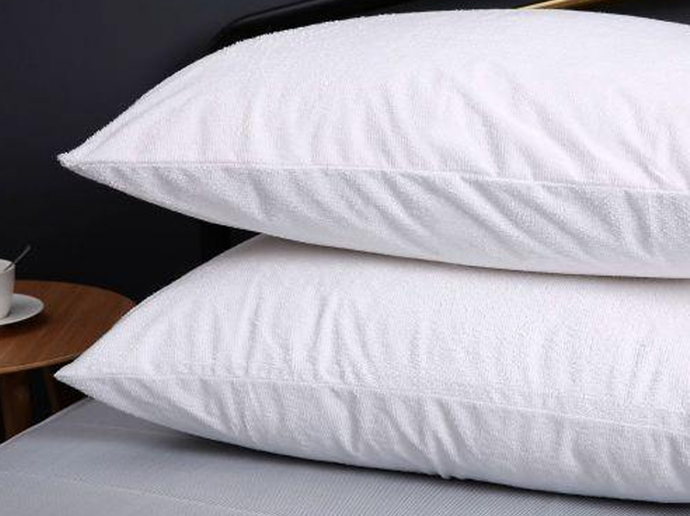 Waterproof Cotton Terry Towelling Pillow Protector Twin Pack