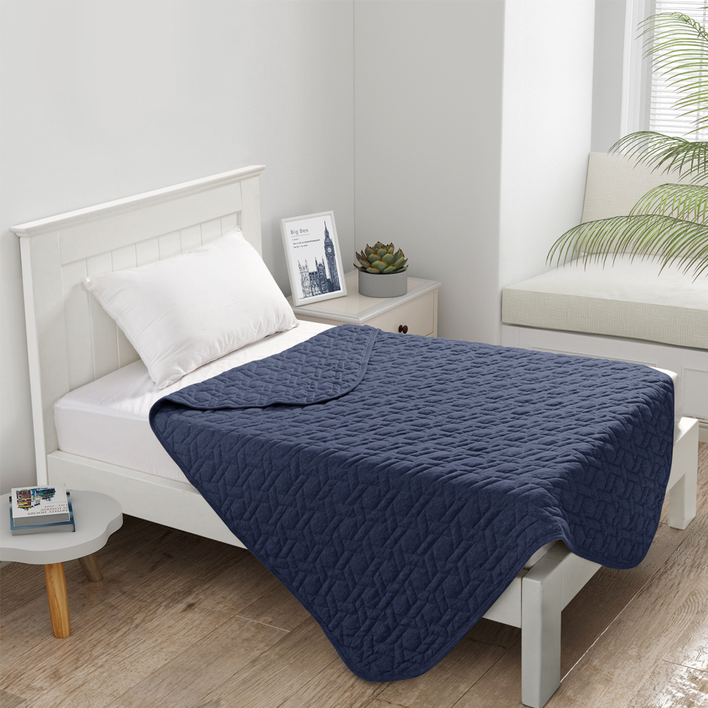 Dreamaker Cotton Jersey Quilted Blanket