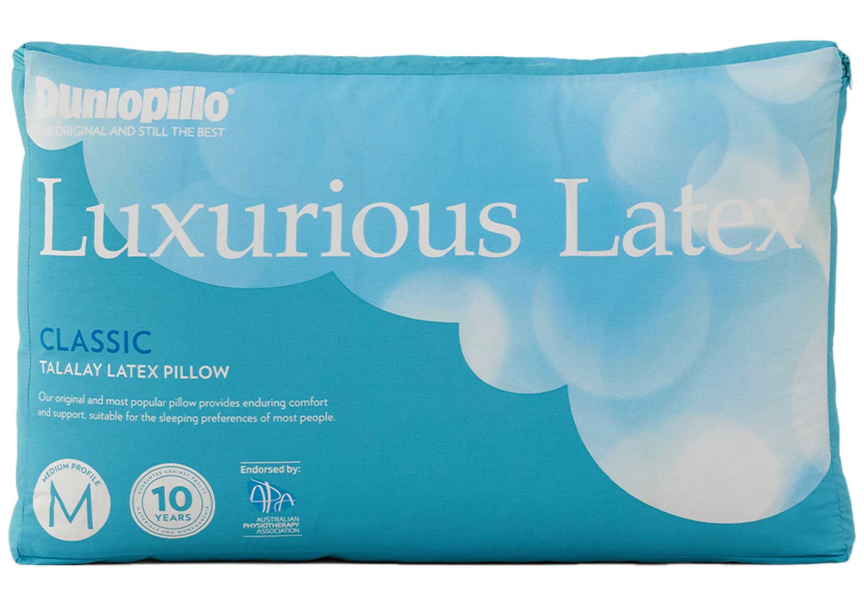 Dunlopillo Luxurious Classic Latex Pillow Medium Profile and Medium