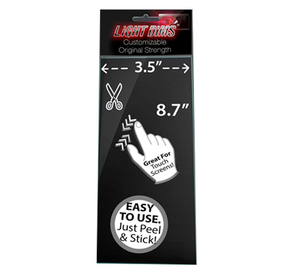 Light Dimming Stickers for Electronic Displays