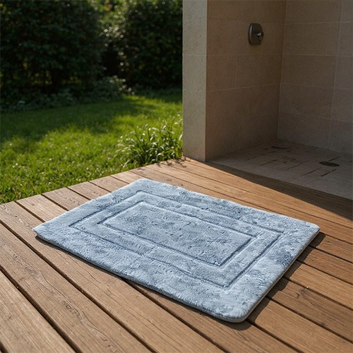 Rans Tierna Premium Cotton Bath Mat Charcoal Color