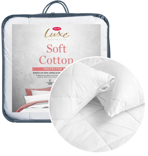 Tontine Luxe Cotton Pillow and Mattress Protector Set