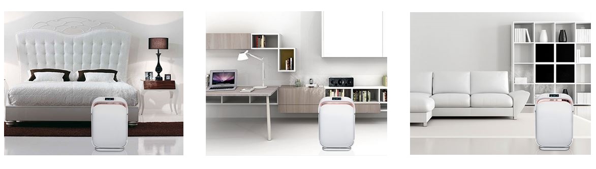Different space for air purifiers Different space for air purifiers
